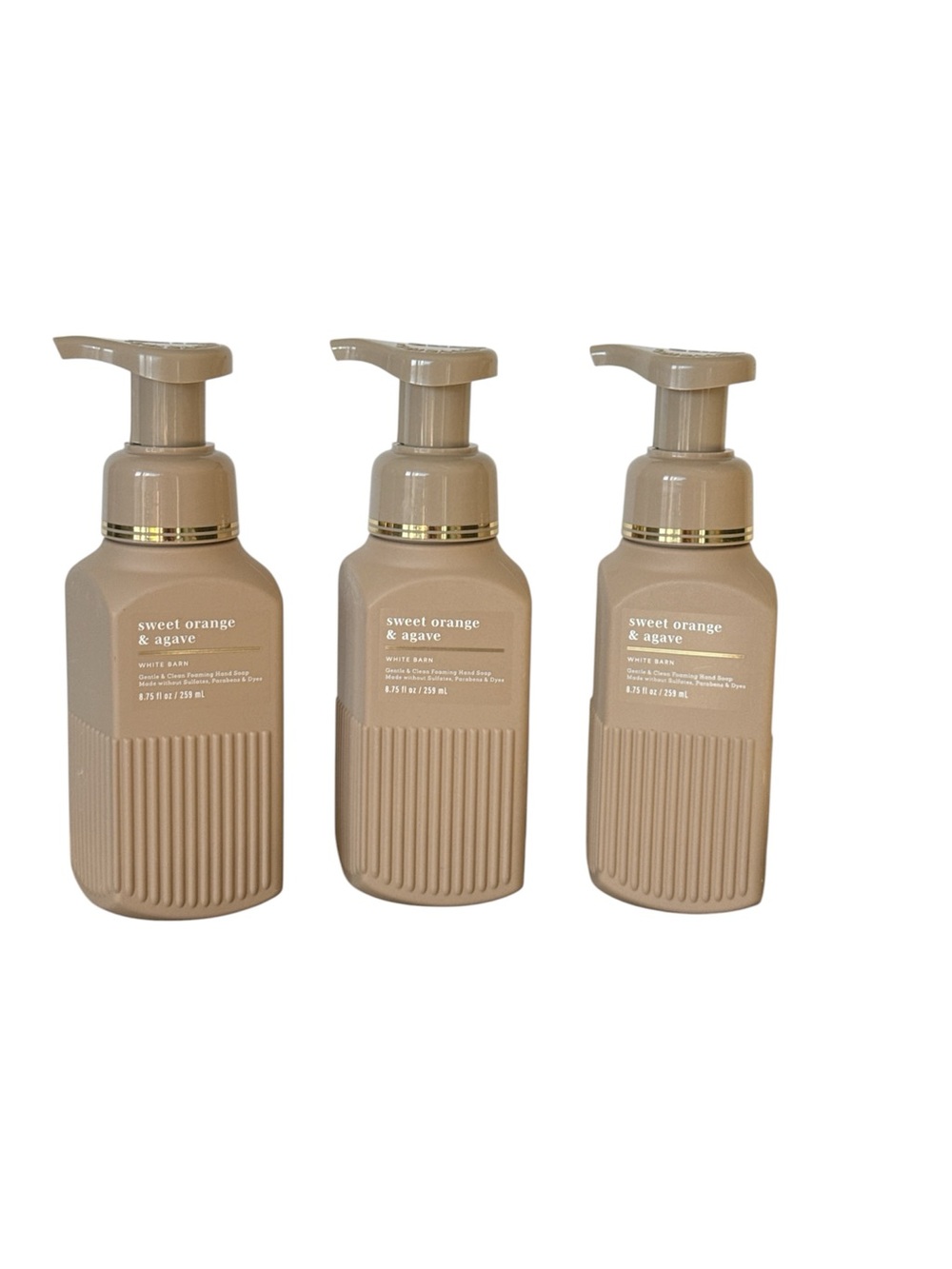 Bath & Body Works Sweet Orange & Agave Foaming Hand Soap w/Essential oils x3